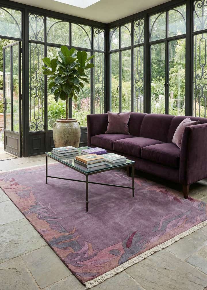 6' 7 x 9' 10 Hand Knotted Tibet Wool Rug