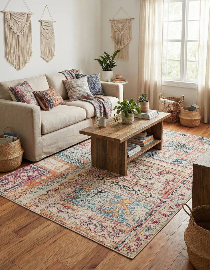 Detail image of  4' x 6'  Washable El Paso Rug