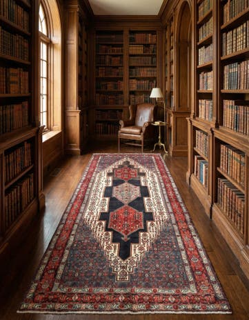 4' 11 x 11' 11 Hamedan Runner Rug