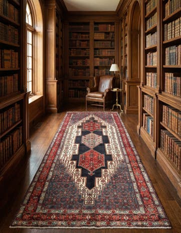4' 11 x 11' 11 Hamedan Runner Rug