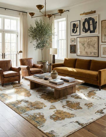 7' x 9' 8 Hand Knotted Ultra Vintage Persian Wool Rug