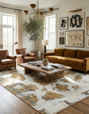 7' x 9' 8 Hand Knotted Ultra Vintage Persian Wool Rug