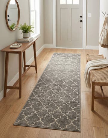 Jill Zarin Gray Uptown Lincoln Center Runner Rug