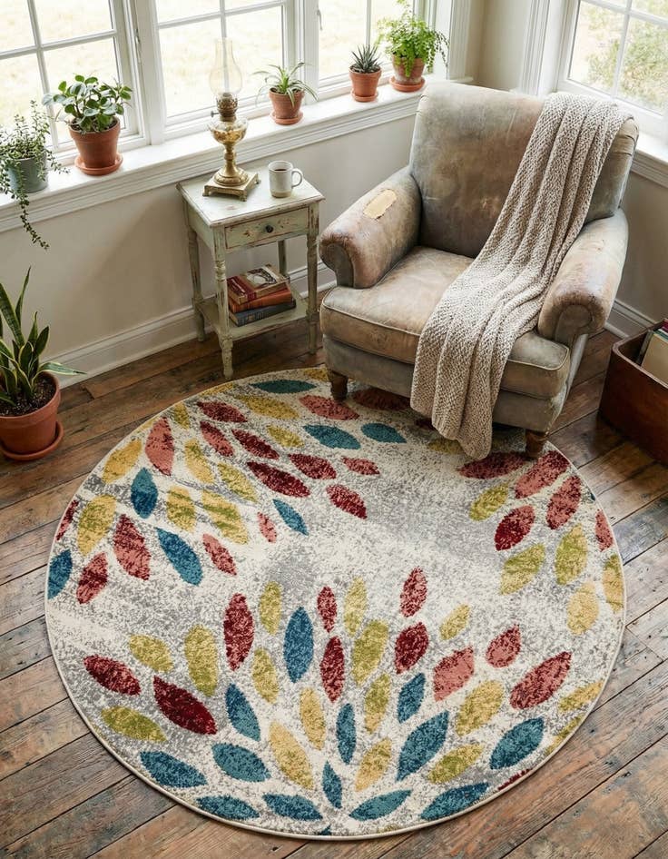 Detail image of 5' x 5' Charleston Round Rug