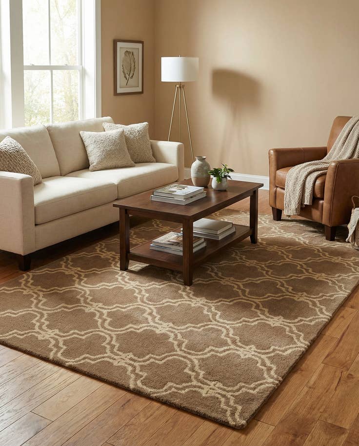 Detail image of 5' 1 x 8' Luna Wool Rug