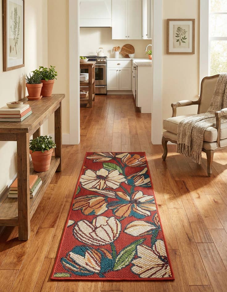 Detail image of  2' x 5'  Washable Baja Indoor / Outdoor Runner Rug