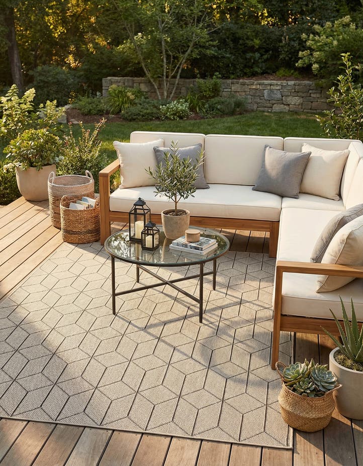 7' 10 x 10' Easy-Clean Lattice Indoor / Outdoo...