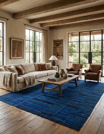 8' 9 x 13' 10 Hand Woven Kilim Patchwork Wool Rug