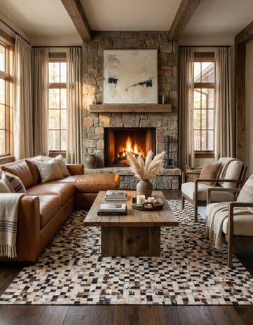 5' x 8' Cowhide Rug