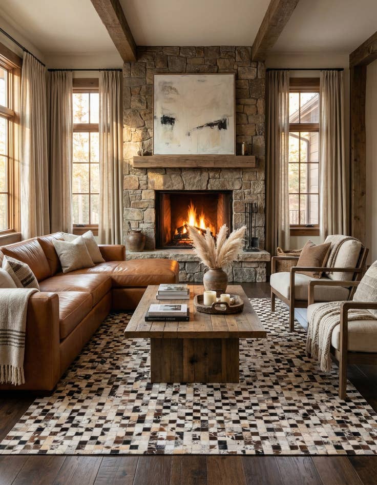 Detail image of  5' x 8' Cowhide Rug