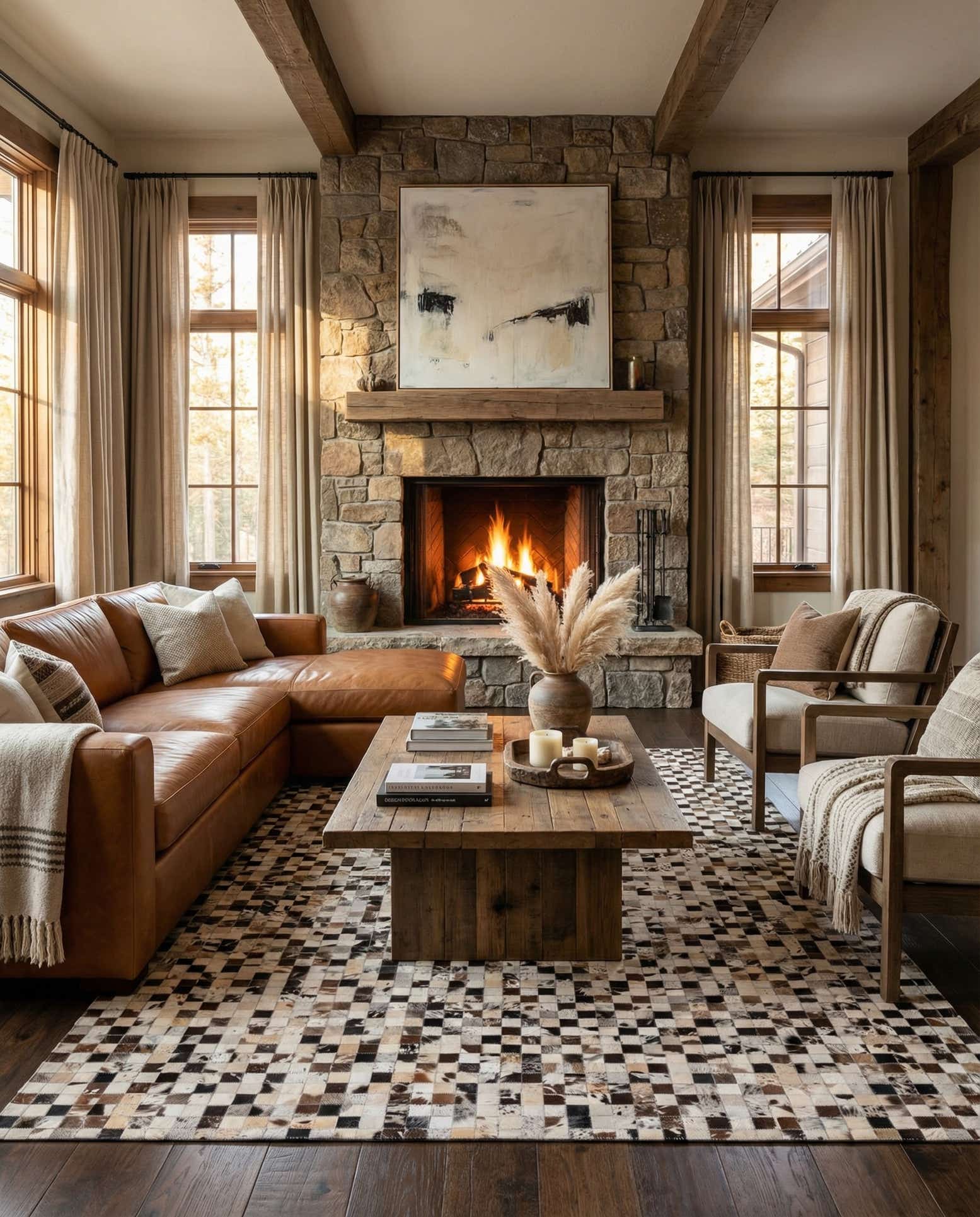 5' x 8' Cowhide Rug
