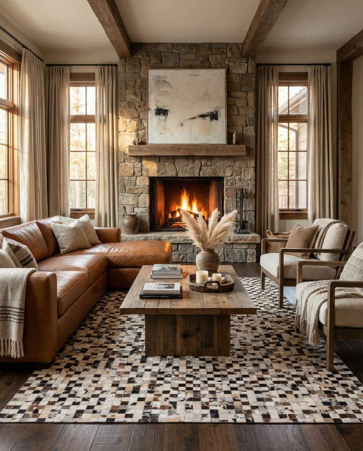 5' x 8' Cowhide Rug
