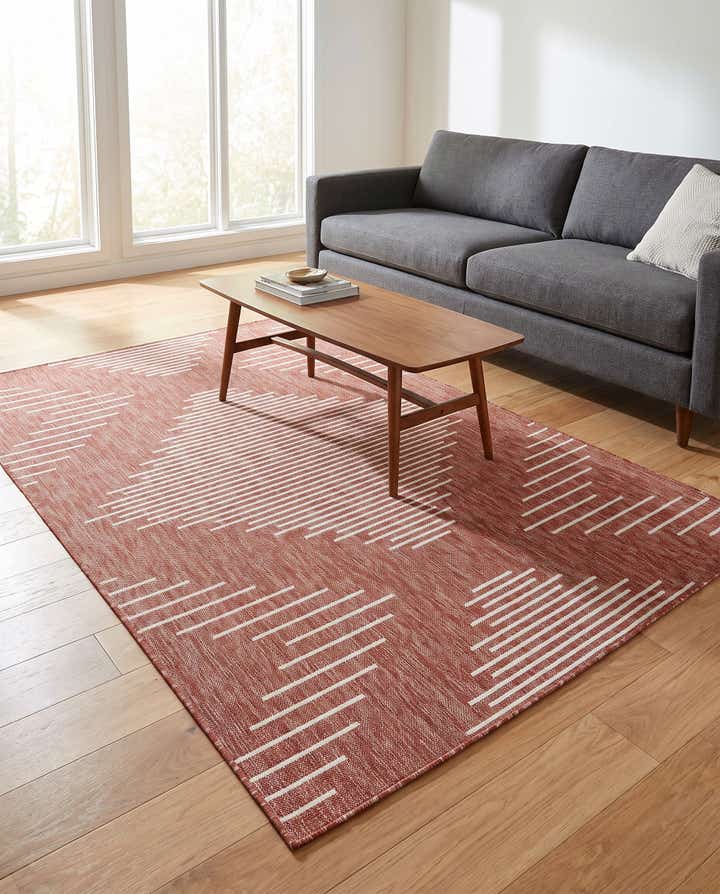 5' 3 x 8' Easy-Clean Modern Indoor / Outdoor Rug