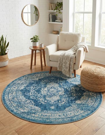 5' 3 x 5' 3 Dahlia Round Rug