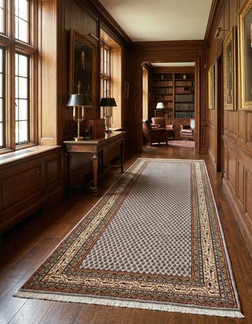 5' 4 x 10' 2 Hand Knotted Mir Wool Runner Rug