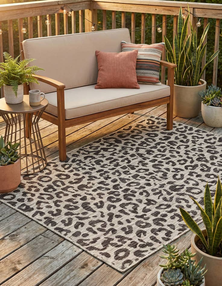 Detail image of  4' x 6'  Washable Safari Indoor / Outdoor Rug