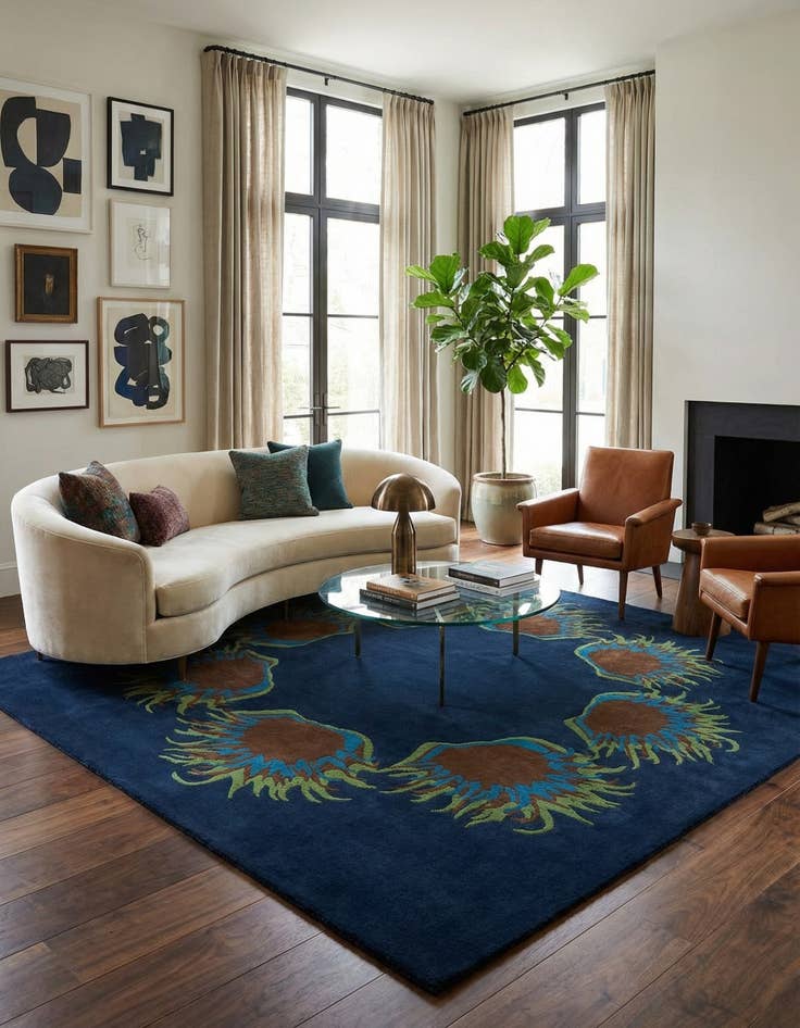 Detail image of 7' 5 x 7' 6 Luna Square Rug