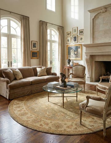 8' 2 x 8' 4 Kaizar Wool Round Rug