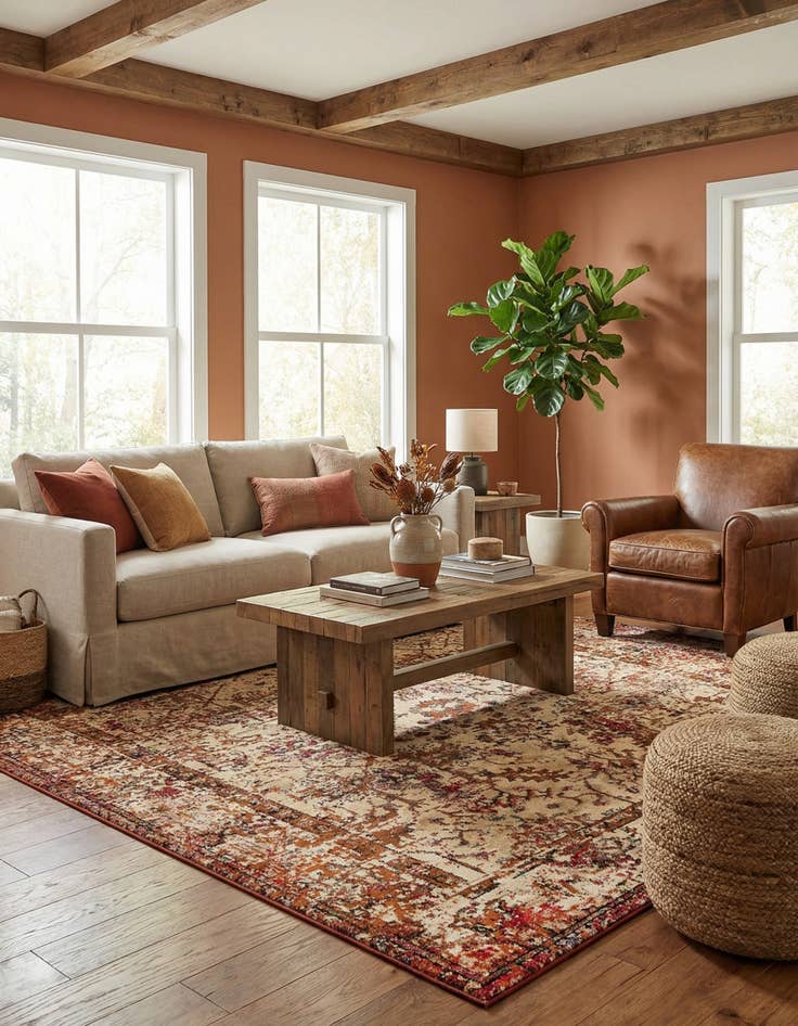 Detail image of  7' 10 x 7' 10 Saturn Square Rug