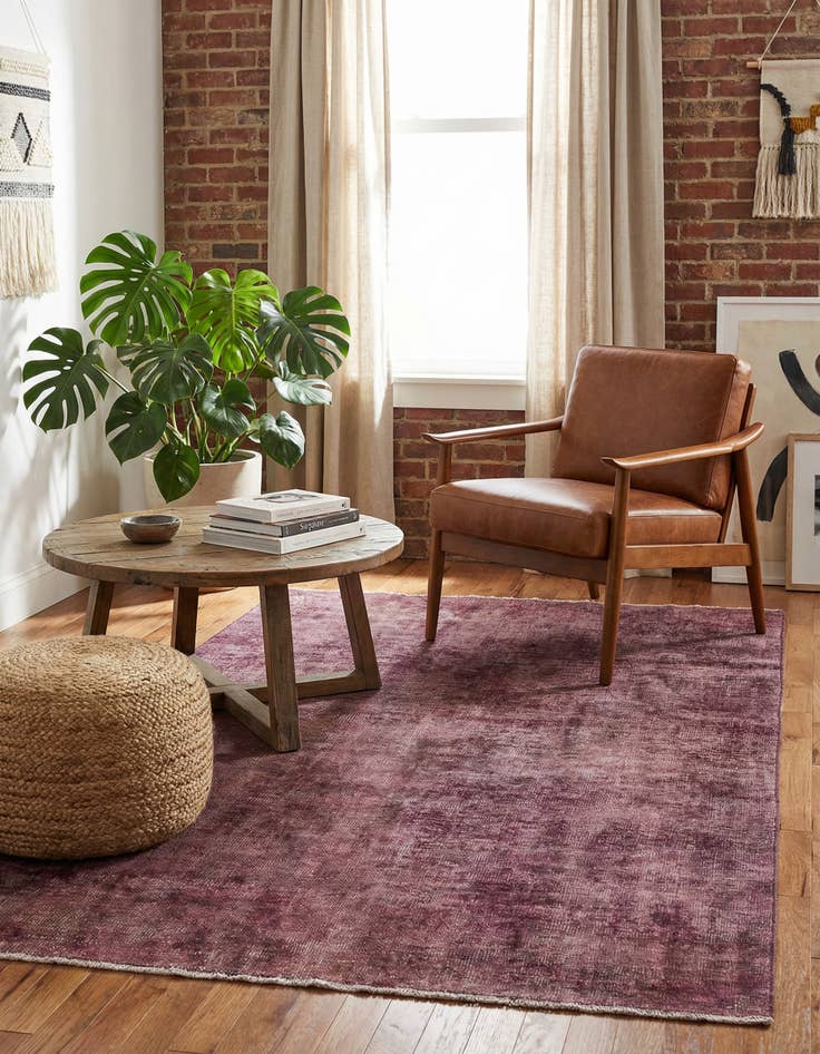 Detail image of  4' 4 x 7' 10  Hand Knotted Ultra Vintage Persian Wool Runner Rug