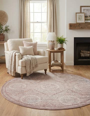 Beige Legacy Round Rug