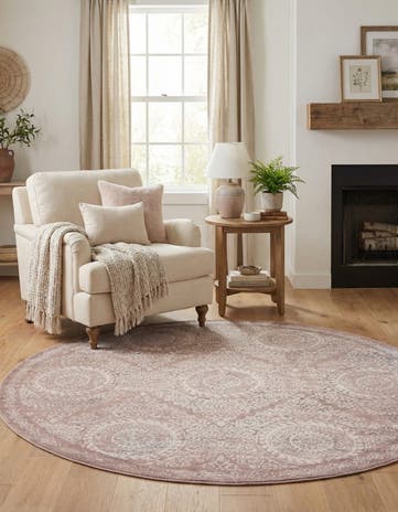 Beige Legacy Round Rug