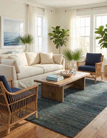 9' x 12' Hand Woven Palm Beach Jute Rug