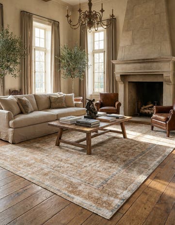 9' 4 x 13' Hand Knotted Ultra Vintage Persian Wool Rug