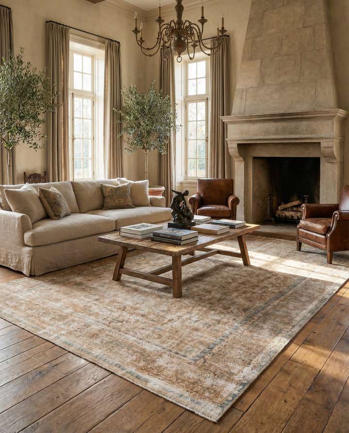 9' 4 x 13' Hand Knotted Ultra Vintage Persian Wool Rug