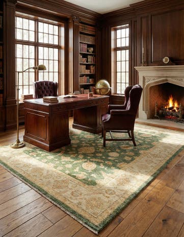 6' 7 x 9' 9 Ziegler Wool Rug