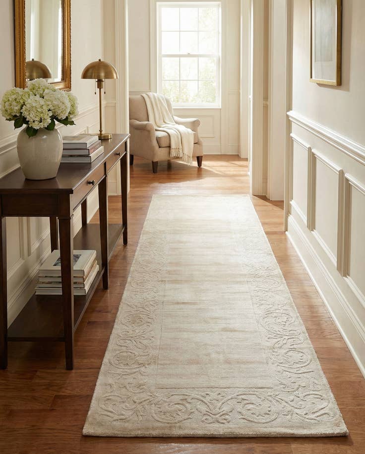 Detail image of 2' 7 x 9' 9 Hand Knotted Darya Wool Runner Rug