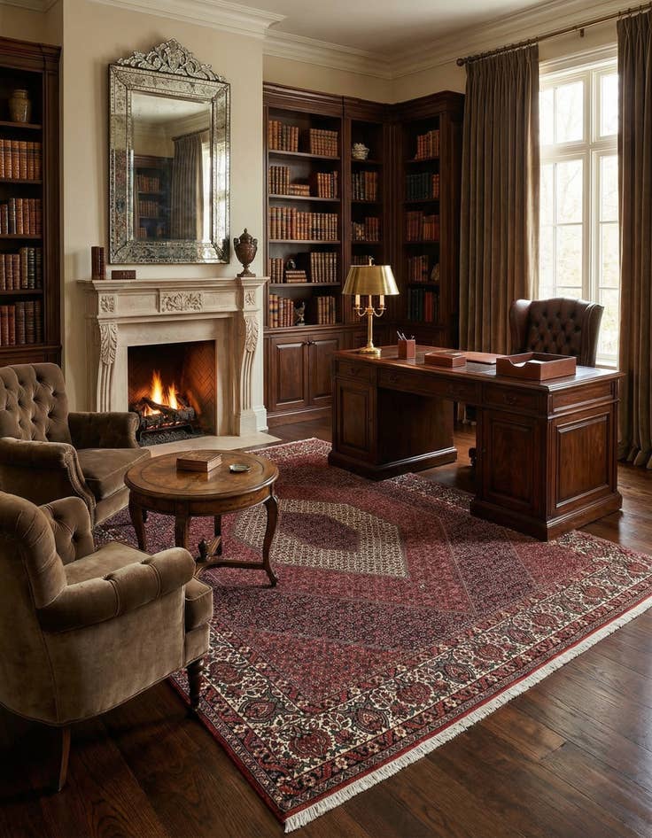 Detail image of  8' 5 x 9' 9 Bidjar Wool Rug