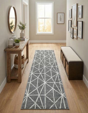 3' x 10' Lattice Trellis Runner Rug