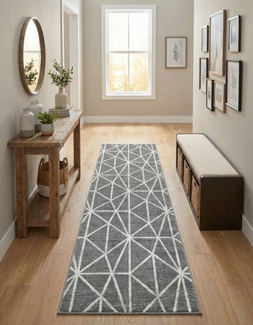 3' x 10' Lattice Trellis Runner Rug