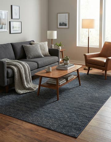 Navy Blue Uptown Park Avenue Rug