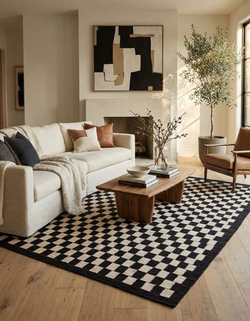 5' 7 x 7' 8 Hand Woven Kilim Modern Wool Rug
