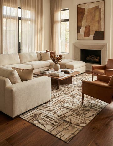 5' x 7' 10 Cowhide - Patchwork Rug