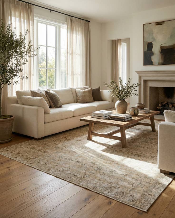 Detail image of 7' 5 x 10' 7 Hand Knotted Ultra Vintage Persian Wool Rug