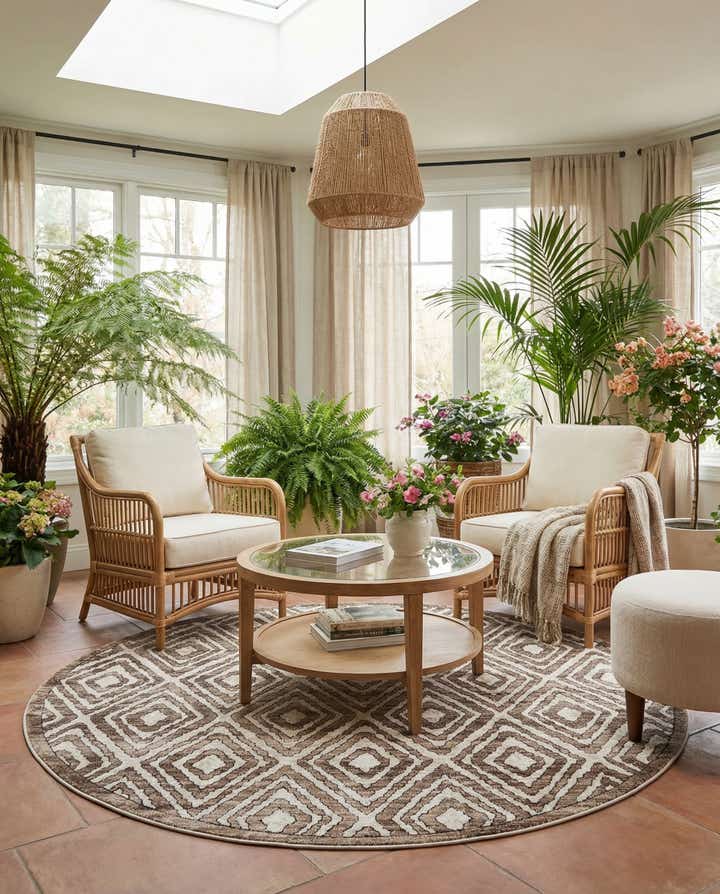 6' x 6' Hermitage Round Rug