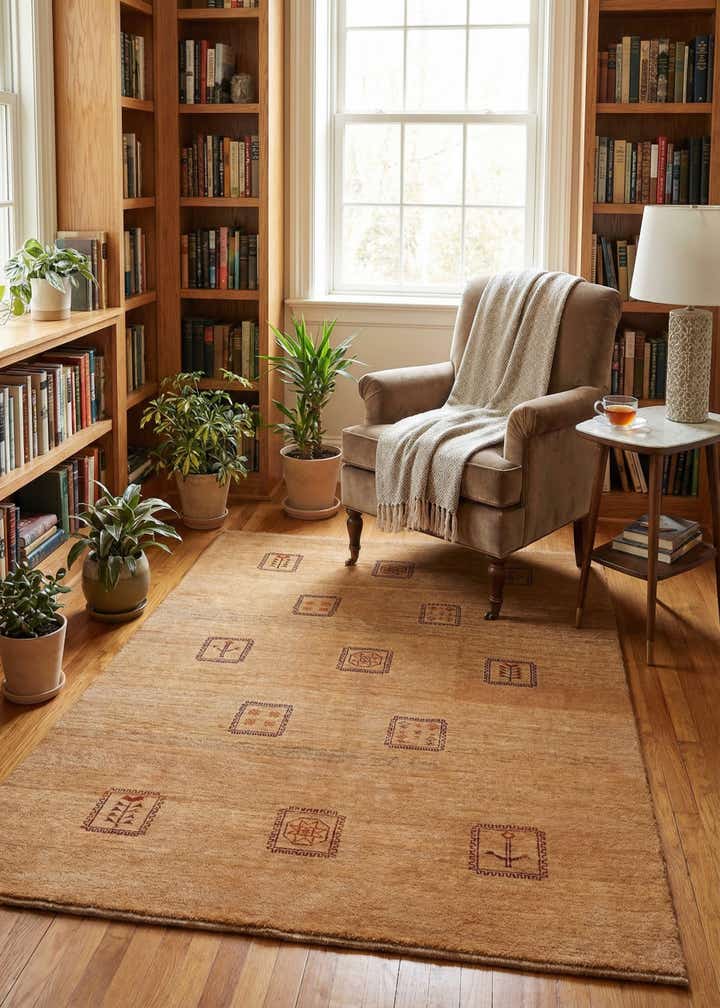 4' 11 x 6' 8 Gabbeh Rug