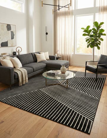 Black Oslo Rug