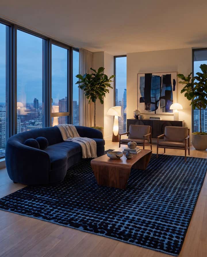7' 9 x 10' 5 Hand Knotted Darya Wool Rug