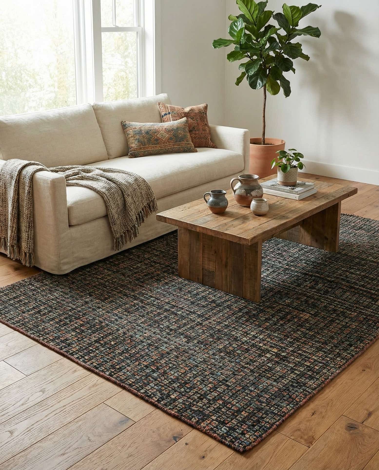 5' x 6' 9 Hand Knotted Darya Wool Rug