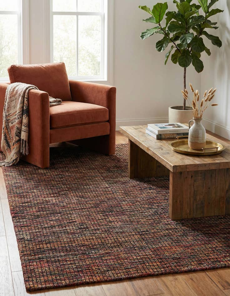 Detail image of 5' 4 x 8'  Hand Knotted Moroccan Wool Rug