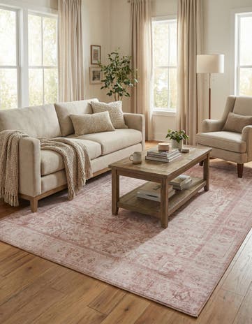 Beige Washable Timeless Rug