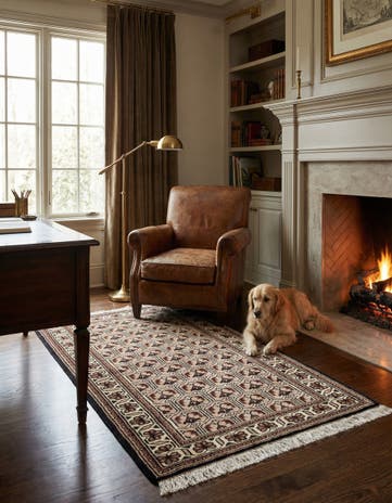 3' x 5' 3 Hand Knotted Ferdos Wool Rug