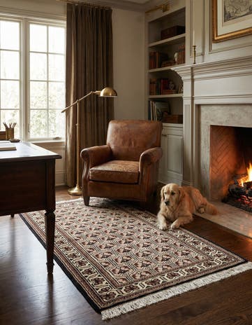 3' x 5' 3 Hand Knotted Ferdos Wool Rug
