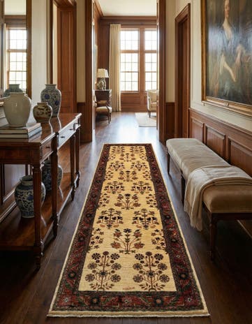 2' 8 x 9' 3 Luribaft Wool Runner Rug