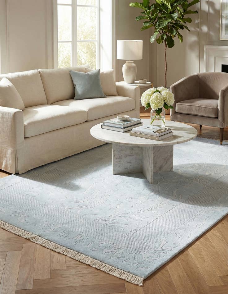 Detail image of 5' 6 x 7' 9  Hand Knotted Darya Wool Rug