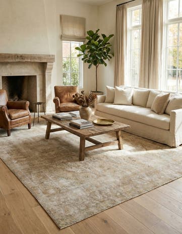 9' 7 x 12' 6 Hand Knotted Ultra Vintage Persian Wool Rug